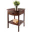 Table de chevet à 1 tiroir avec finition noyer avec tablette H 21,6 po x l 17,7 po x P 17,7 po-808905951
