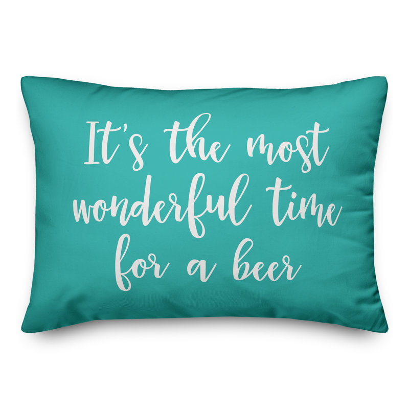  c'est le moment le plus merveilleux pour un coussin lombaire à bière, Bleu sarcelle