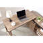 Crédence de rangement en L pour bureau à domicile avec bureau et porte de grange coulissante-883119677