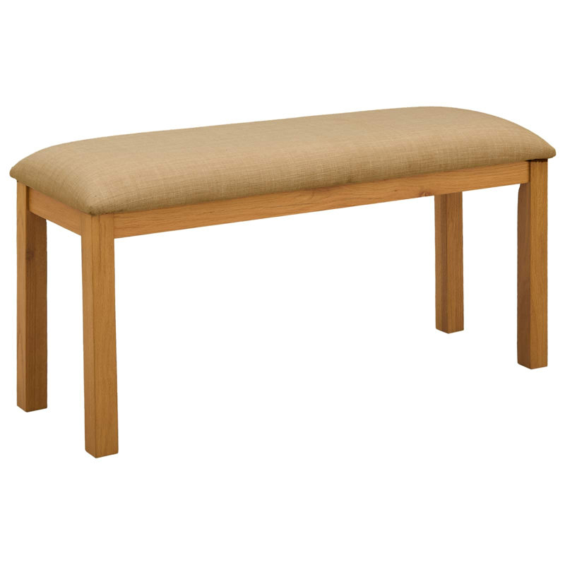 Solid Wood Bench, Beige