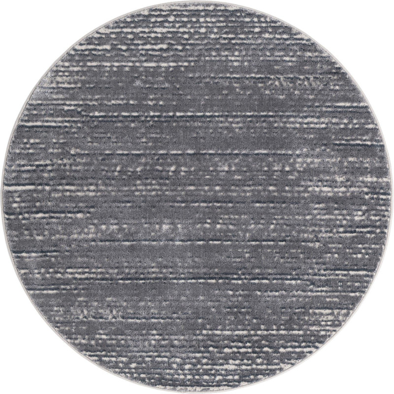 Abstract Indoor Rug, Round 4'