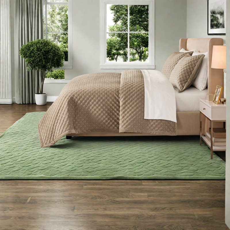 Velvet Geometric Shapes Coverlet Set