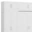 Lit escamotable mural avec armoire supérieure, tablettes et garde-robe, lit pliable peu encombrant-2111323290