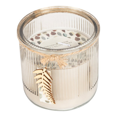 Glass Jar Candle with Holder