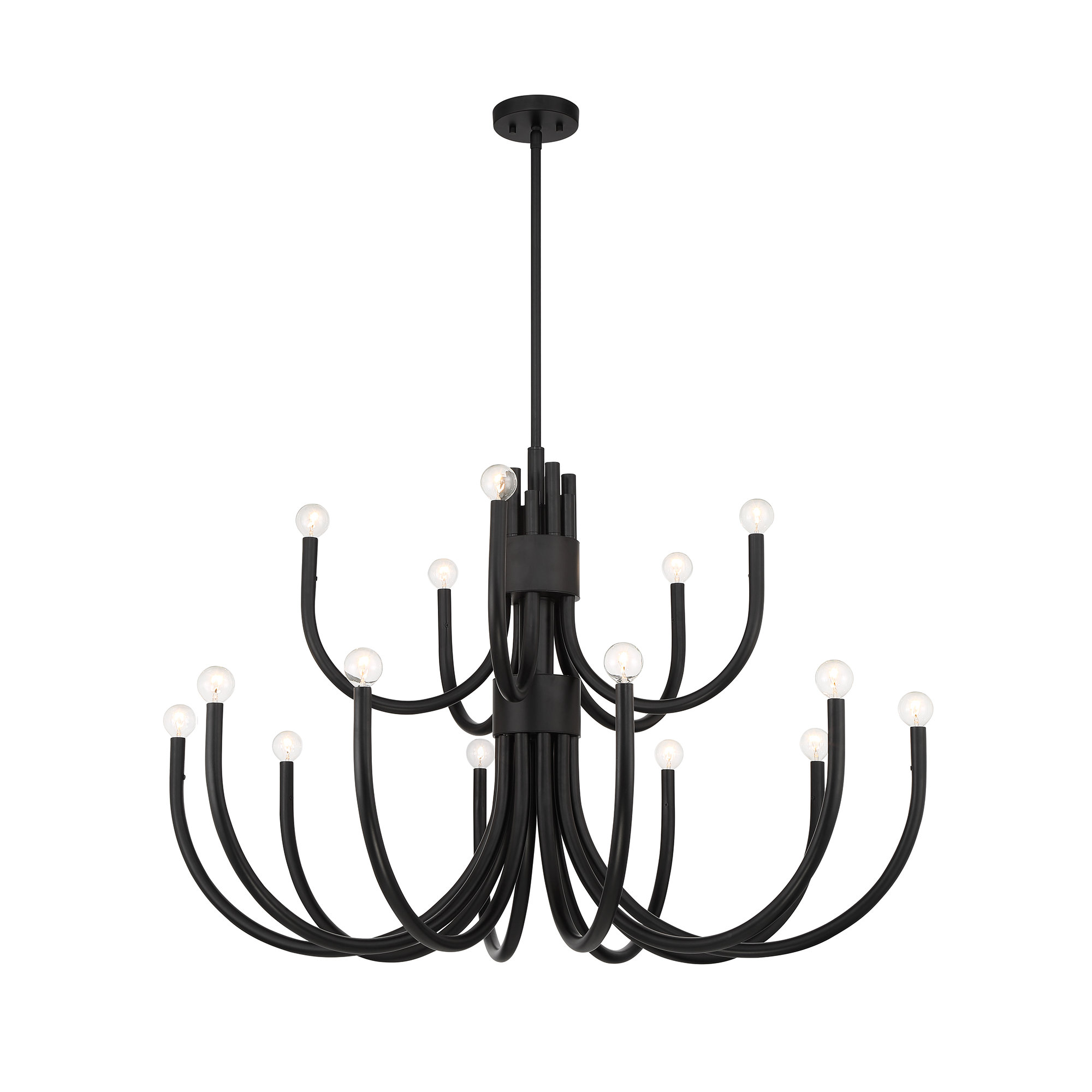 Sorrento 15-Light Chandelier, Black
