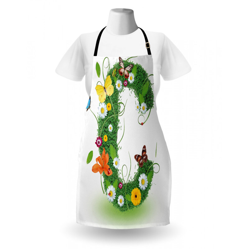 Floral Bib Apron, C