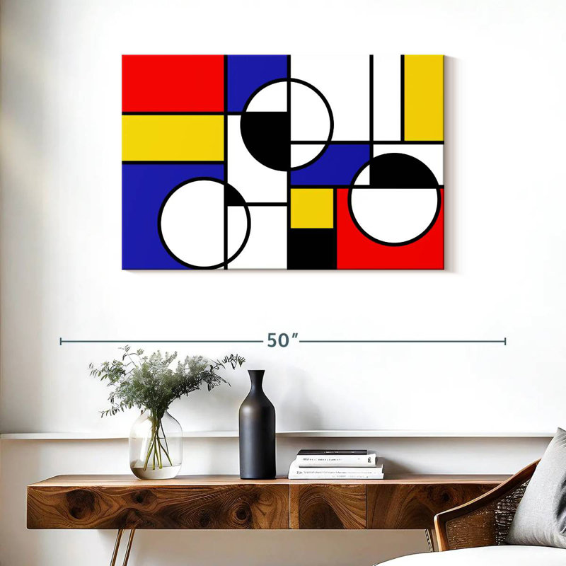 Formes inspirées par Avery Piet Mondrian, H 24 po x l 36 po