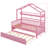 Olga Wooden Twin Size Kids Bed with Trundle-640066846