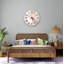 Horloge murale en verre trempé rose marbré, horloge décorative dorée, art abstrait, horloge murale, horloge murale de style moderne-2044292112-2044292202