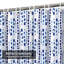 Rideau de douche bleu à motif géométrique bleu marine avec 12 crochets-801995716