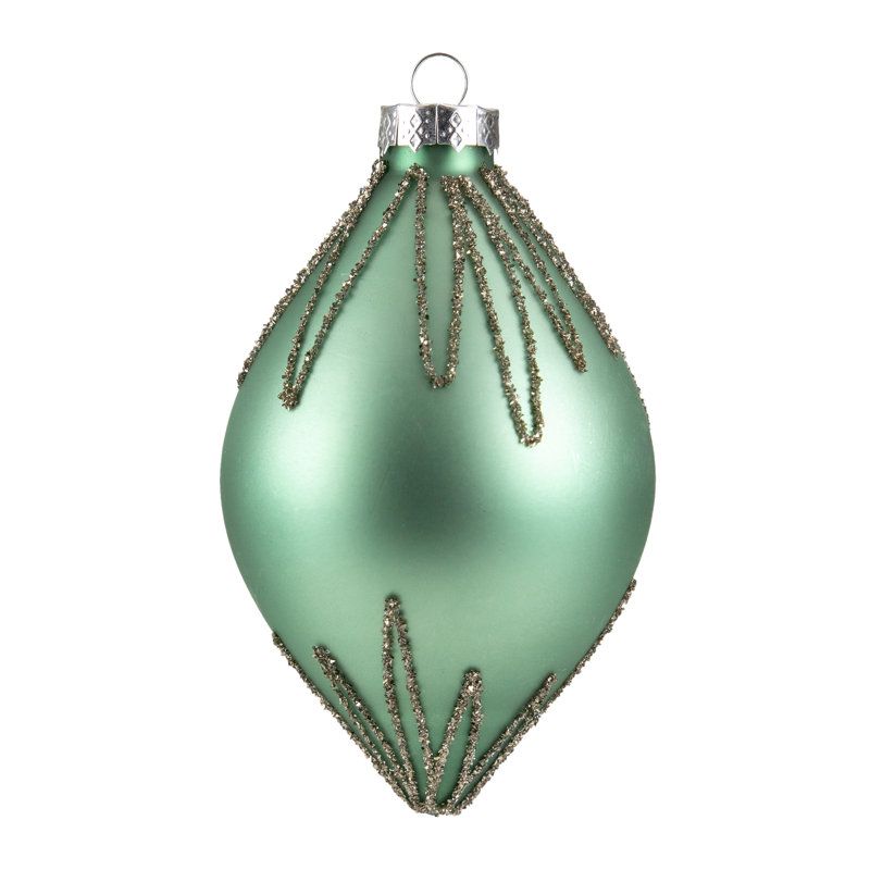 Ornement de Noël en verre 5 po