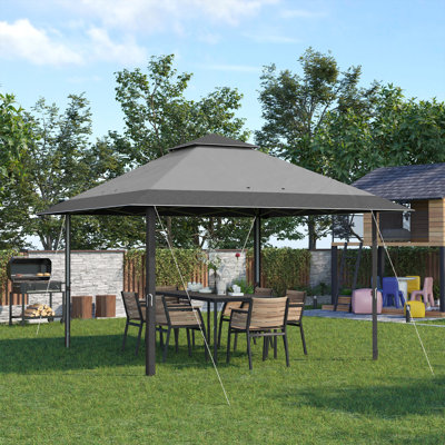 Ayveri 3.9m x 3.9m Metal Pup-Up Gazebo