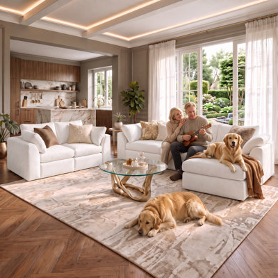6 Piece Sectional Living Room Set