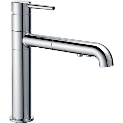 Trinsic Pull Out Sprayer Kitchen Sink Faucet, Single Handle Kitchen Faucet