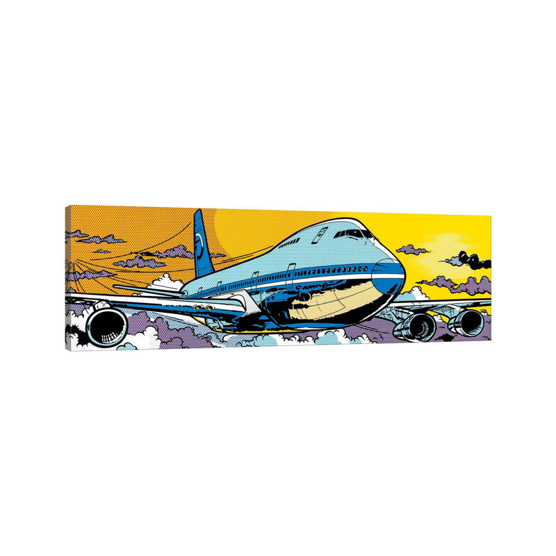 747 by Toni Sanchez - Wrapped Canvas Panoramic Print, 152.4 cm H x 50.8 cm W x 1.91 cm D