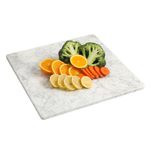 Diflart Natural Marble Stone Cutting Board for Kitchen 16 in.