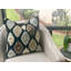 Azare Black Square Pillow