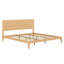 Lit plateforme Mid-Century moderne en bois avec support en lattes de bois-579915372-579915365