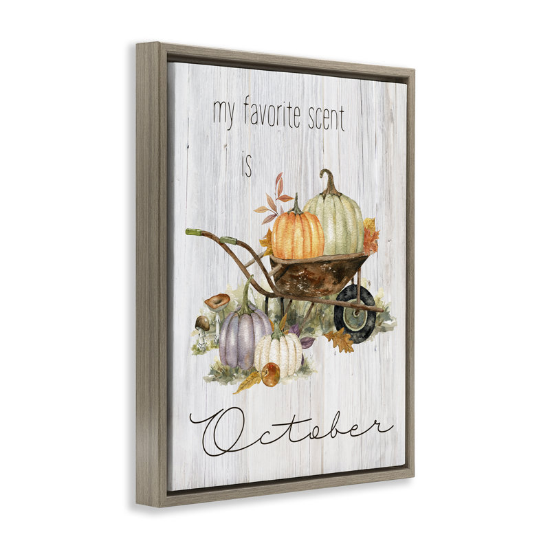 «Favorite Scent is August Giclee Art» par Livi Finn, H 31 po x l 25 po, Cadre flottant orme Montalcino