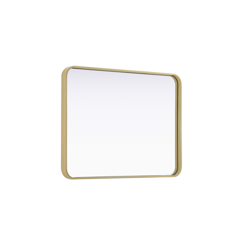 Erath Contour Metal Mirror, Brass, 32" x 24"