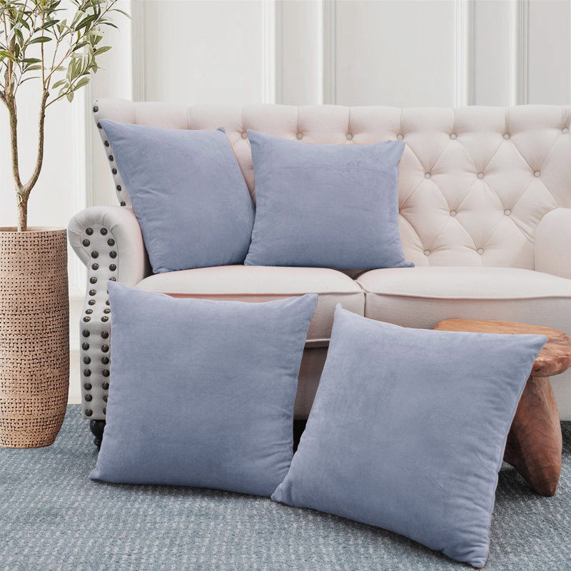 Housse de coussin Supersoft, Gris lilas