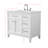 Tiosha 36" Single Bathroom Vanity In White With Engineered Stone Top