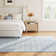 Lavande Plaid Wool Area Rug in Gray