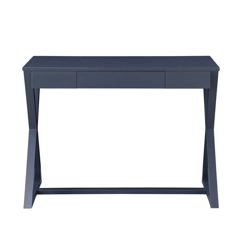 Console rectangulaire à 1 tiroir, gris anthracite