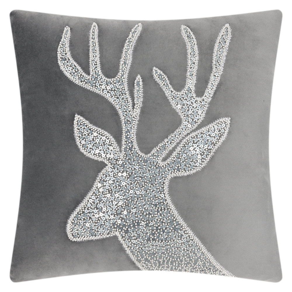  Sequined Polyester Pillow Cover JWH 