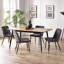 Charo Beech Solid Wood Top Dining Table