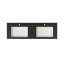 Lavabo rectangulaire de style contemporain pour la maison, la salle de bain