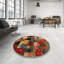 Tapis brun/bleu/gris/zone contemporaine-2004261476