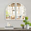 Miroir mural arqué