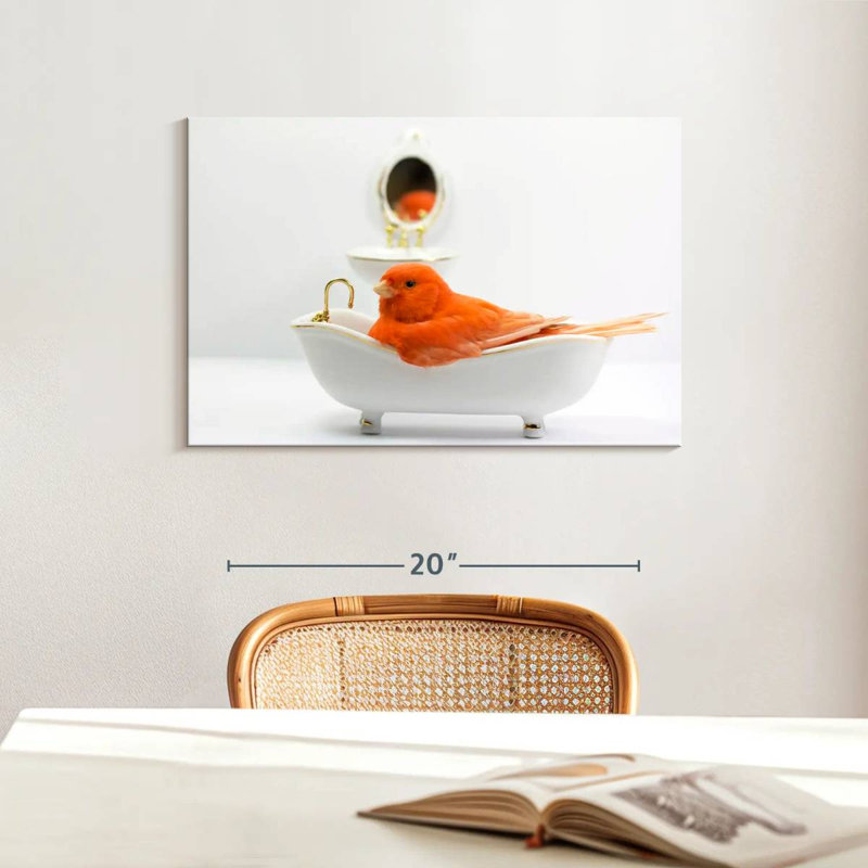 Brampt Bird Bath Time, 16" H x 24" W