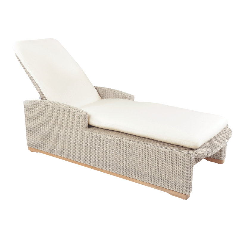 Westport Outdoor Chaise Lounge, Ash, Westport Black
