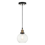 Luminaire suspendu, luminaire suspendu industriel en verre 1 lumière