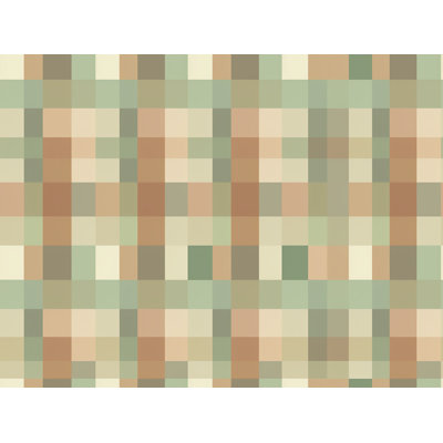 Rustic Forest Squares Throw Blanket