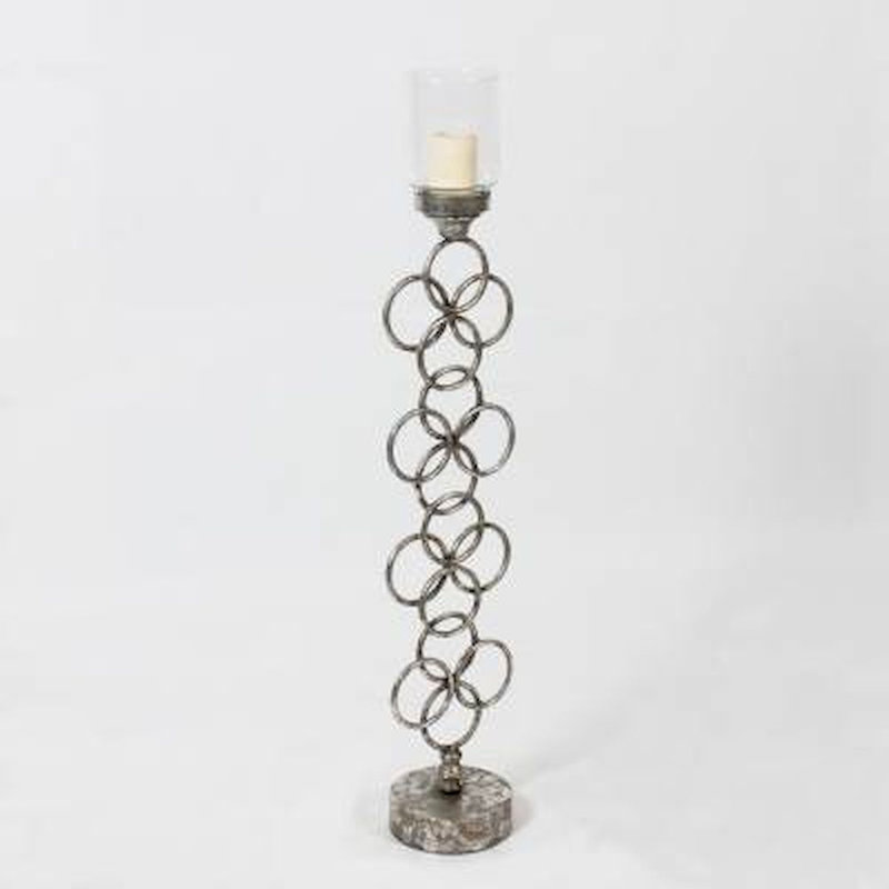 38.58'' H Metal Tabletop Candlestick