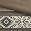 Édredon 5 pièces double / grand rayé à chevrons avec coussins décoratifs bruns. Matériau, tissu lavable à la machine et nettoyant pour les taches