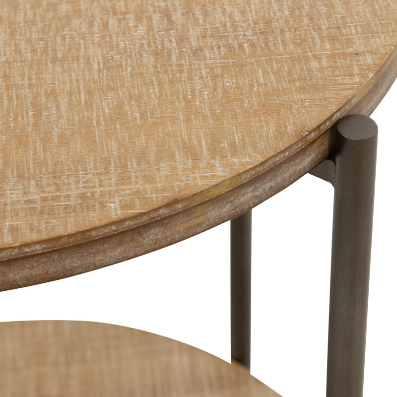 Table d'appoint moderne Kamryn, Brun, Brun clair