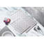 Ensemble de tapis de bain en coton de qualité supérieure (2 pièces), couleur crème, 19,7 po x 23,6 po et 23,6 po x 39,4 po | 100% coton, hauteur des poils de 0,2 po, antidérapant | Lavable à la machine pour un entretien facile, doux et absorbant-290942014