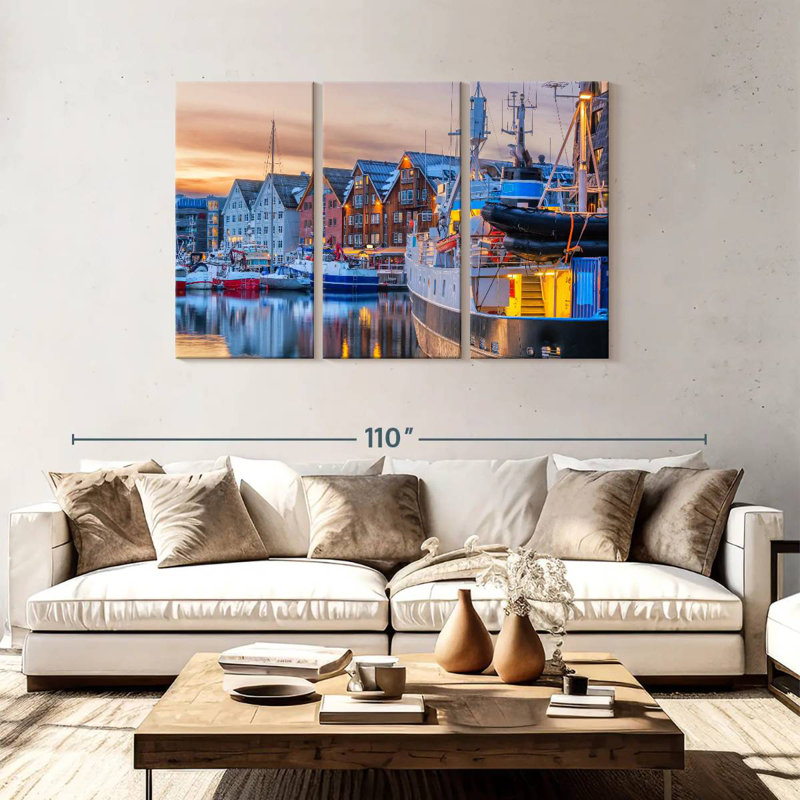 Mehar Boats At Tromso Port, 48" H x 74" W