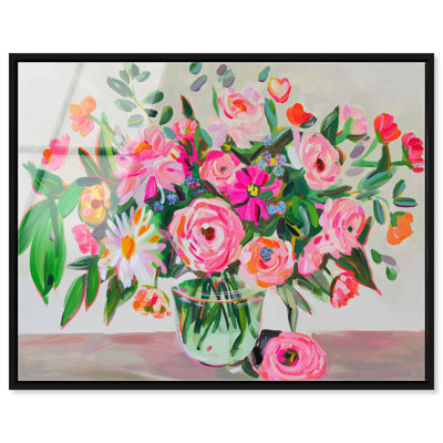 Whirlwind of Blooms I Canvas Abstract Print by Oliver Gal