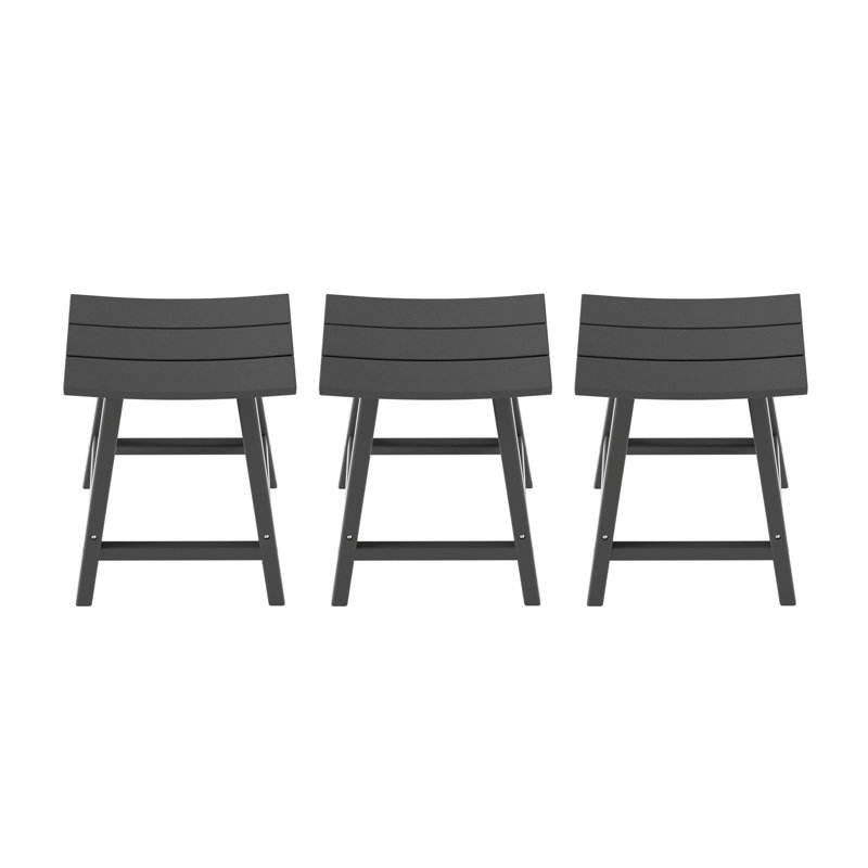 Tabouret d'extérieur Laguna, Tabouret de comptoir (siège d'une hauteur de 24 p, Gris