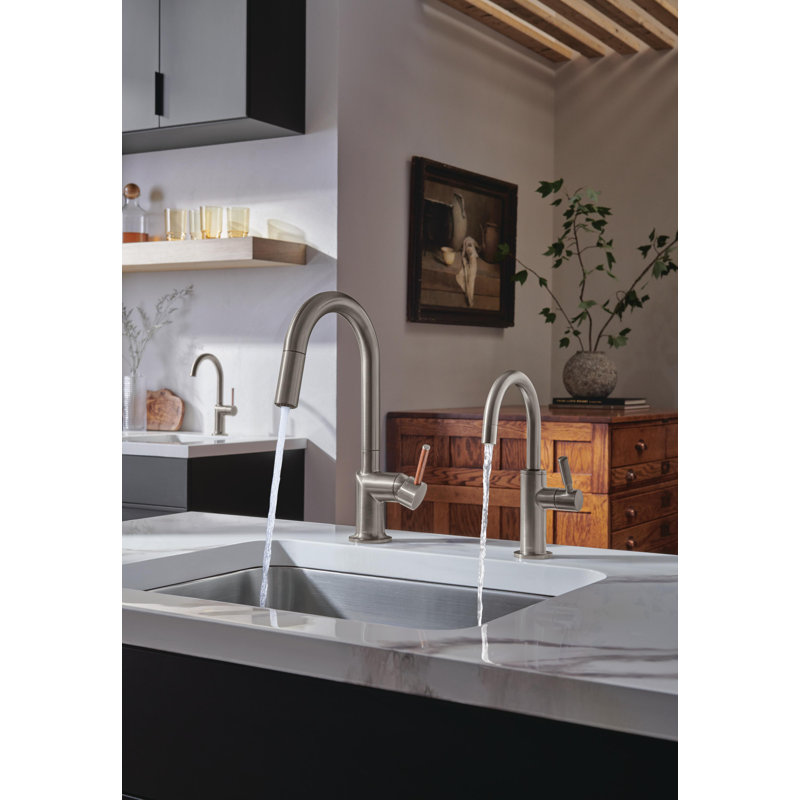 Odin® Bar Faucet with Arc Spout, Polished Nickel, Lever Handle