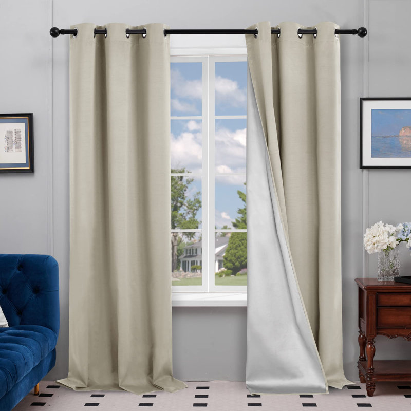 Centerview Blackout Curtains / Drapes Pair, 42" W x 84" L, Royal Blue