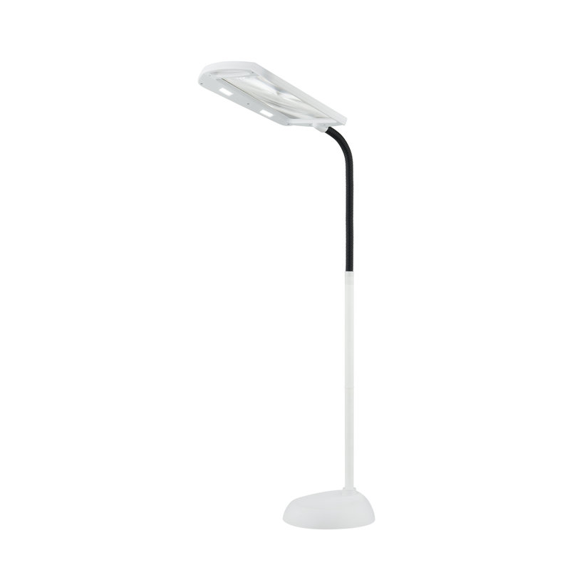 Lampe sur pied pleine page, Blanc, Blanc