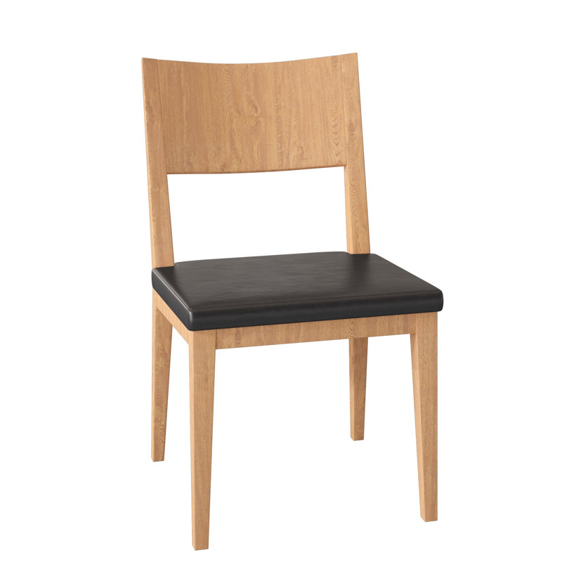 Beene 19'' H Upholstered Maple Side Chair, Natural, Galaxy