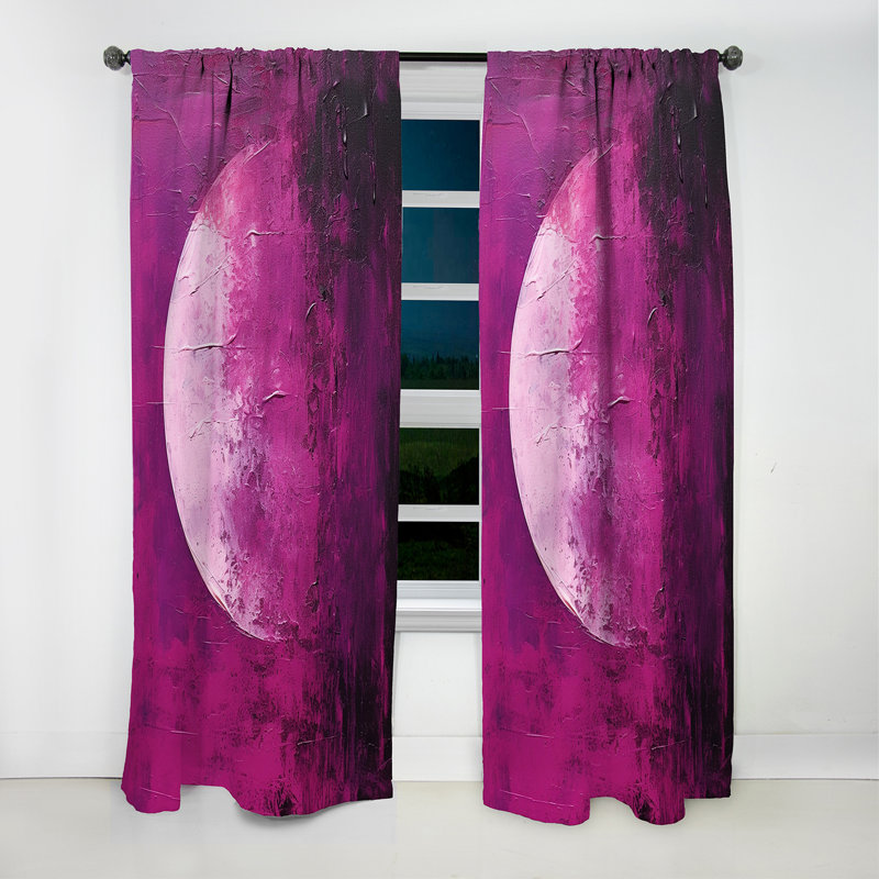 Vasios - Moon Curtain - Blackout No Pattern Curtain - 1 Panels, L 52 po x L 84 po