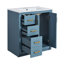 Ensemble de meuble-lavabo moderne avec lavabo en céramique, meuble de rangement pour salle de bain, meuble-lavabo autoportant avec 3 tiroirs et portes à fermeture douce-128998989-128998990-128998994